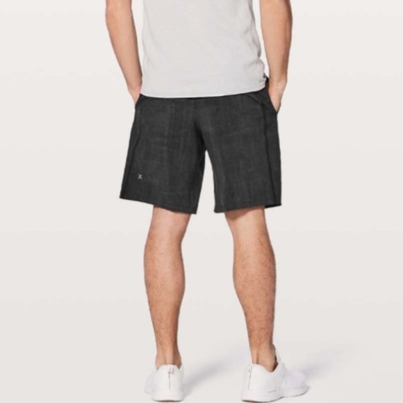 Lululemon Pace Breaker Short 9” Grid Lines Deep Coal Black *Linerless Size S - Picture 2 of 5